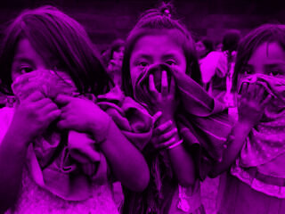 niñas zapatistas foto por Raúl Ortega